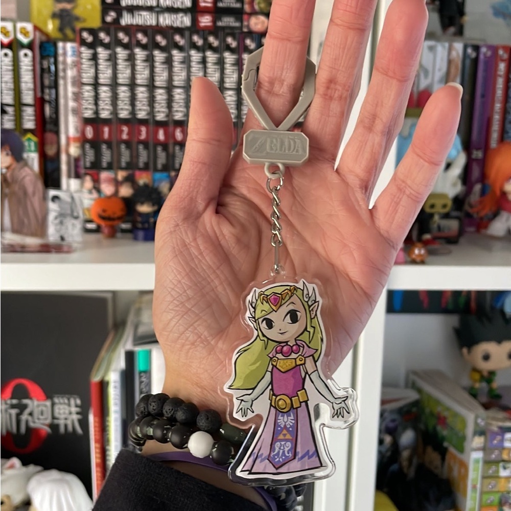 The legend of Zelda Keychain and stickers